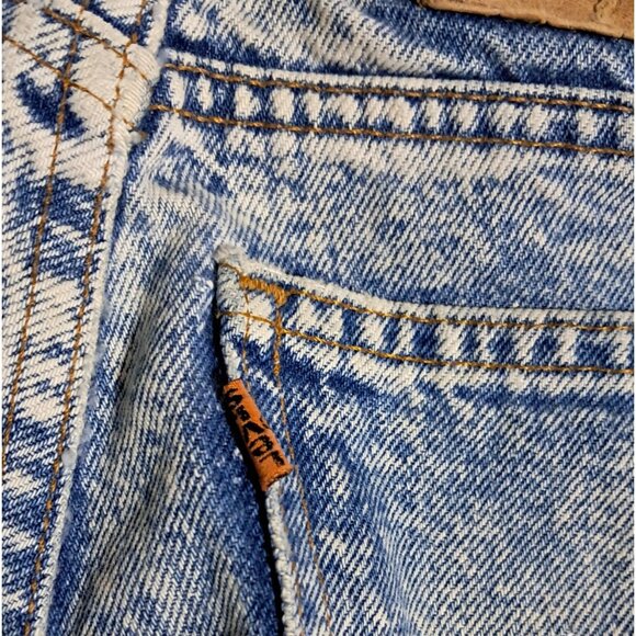 Vintage Levis 550 Jeans Acid Wash Distressed W 30 Relaxed Fit Blue Denim - Picture 11 of 13